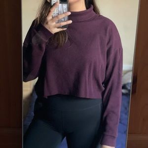 Oversized turtleneck crop top size L/XL